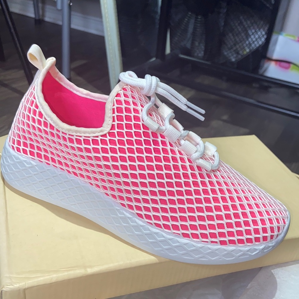Pink sneakers
